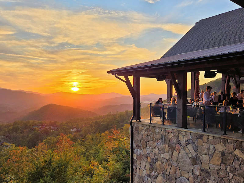 Sunset at Epic Chop House